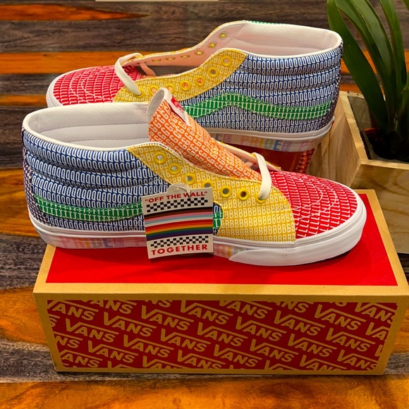 Vans SK-8 Pride Sneakers size 10.5. So GORGEOUS!! - Picture 4 of 9